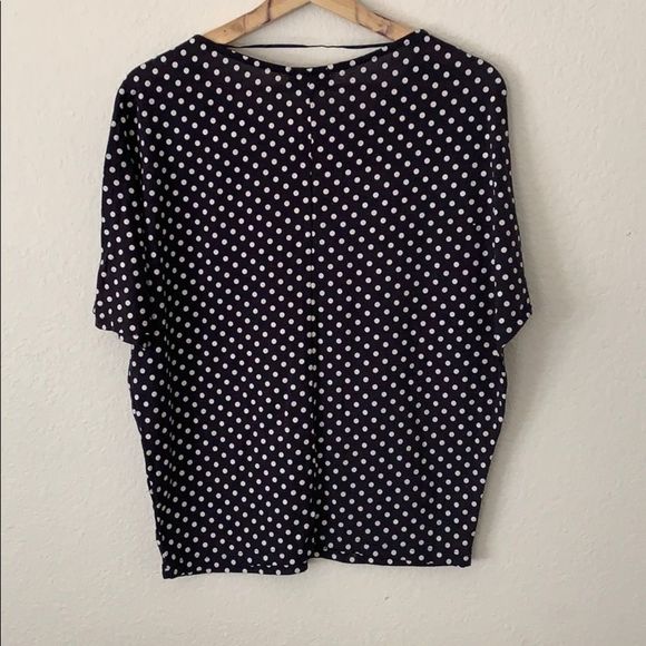 Cottonon polka dot navy tee-S - Picture 3 of 3